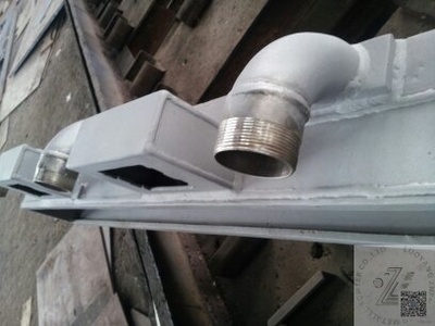 公司为淅铝箔轧提供的喷嘴梁加工中